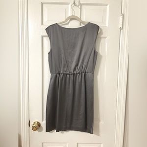 Theory 100% silk dress silvery grey 6
